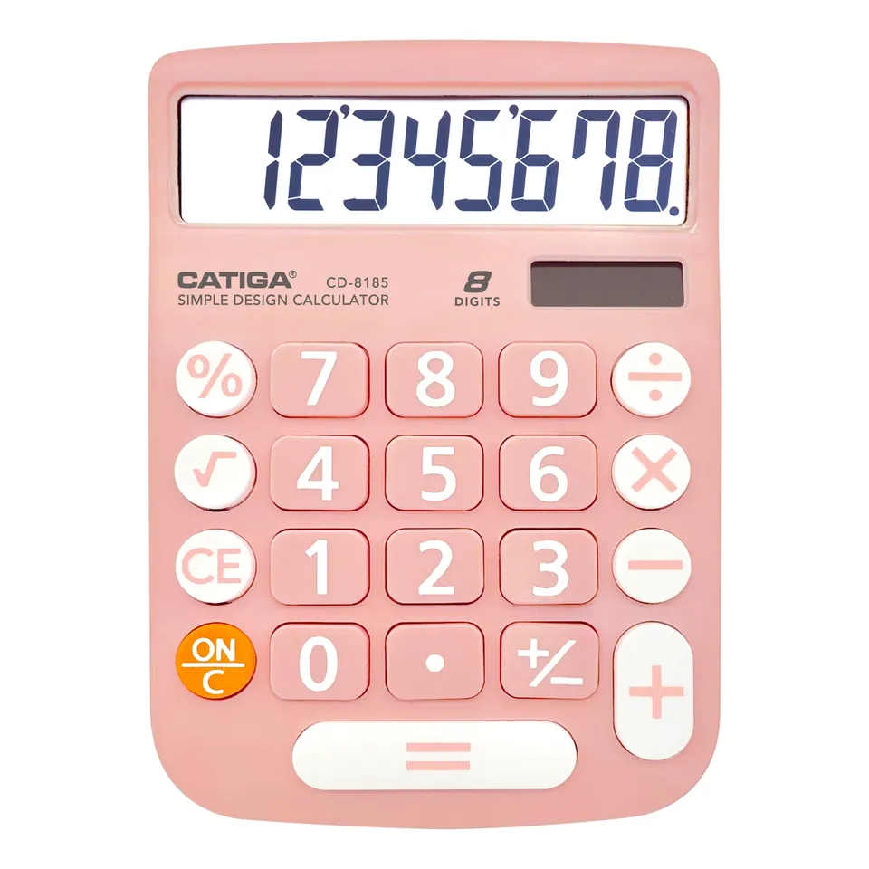 Catiga CD-8185 kalkulacka 8mistna svetle ruzova