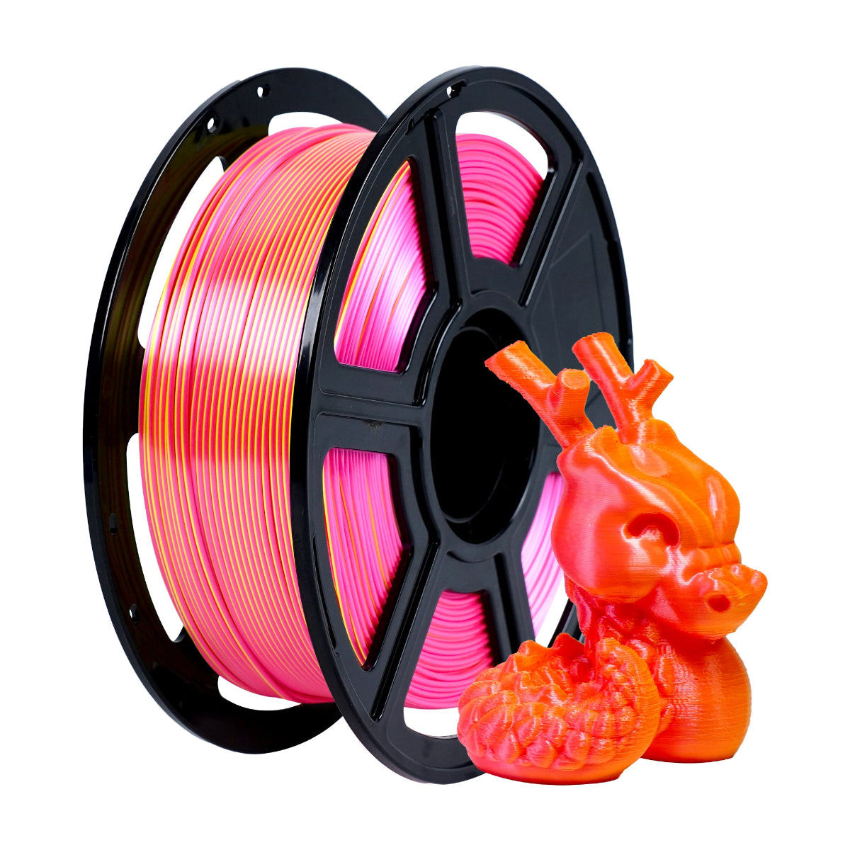 Flashforge PLA Silk Dual filament modro-růžový lesklý