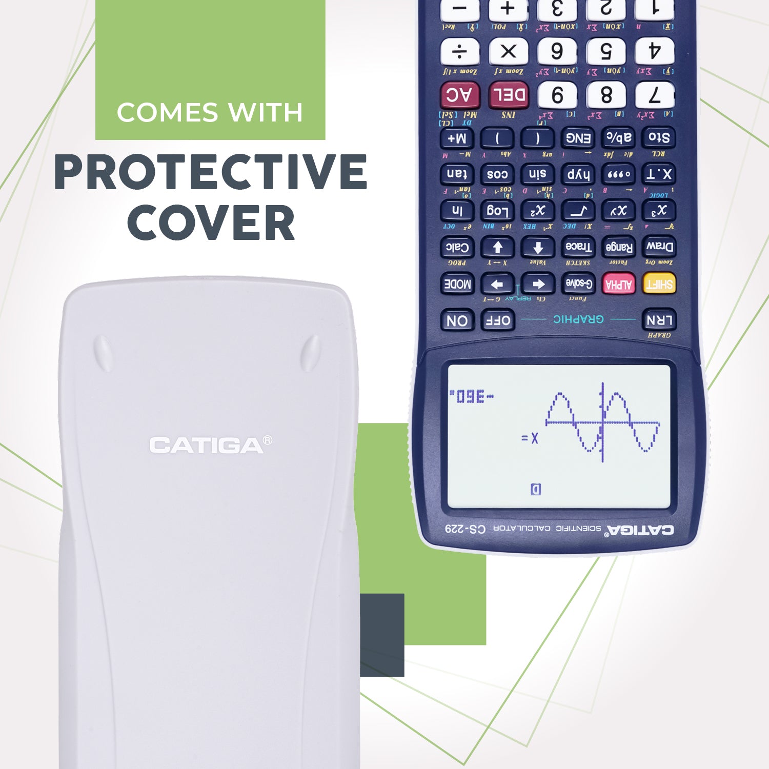 Catiga CS-229 kalkulačka vědecká modrá grafická
