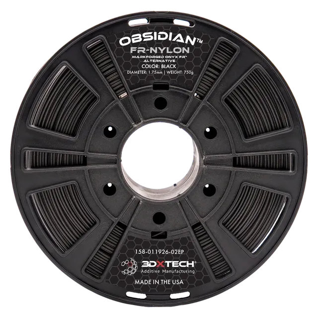 3DXTECH OBSIDIAN FR-NYLON filament černý 750 g nehořlavý