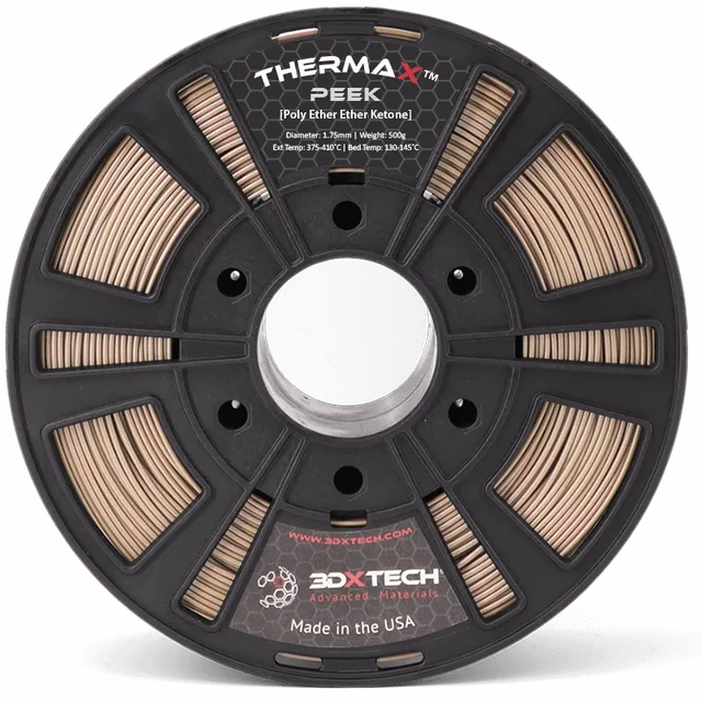 3DXTECH ThermaX PEEK filament Natural 1,75 mm 500 g žáruvzdorný