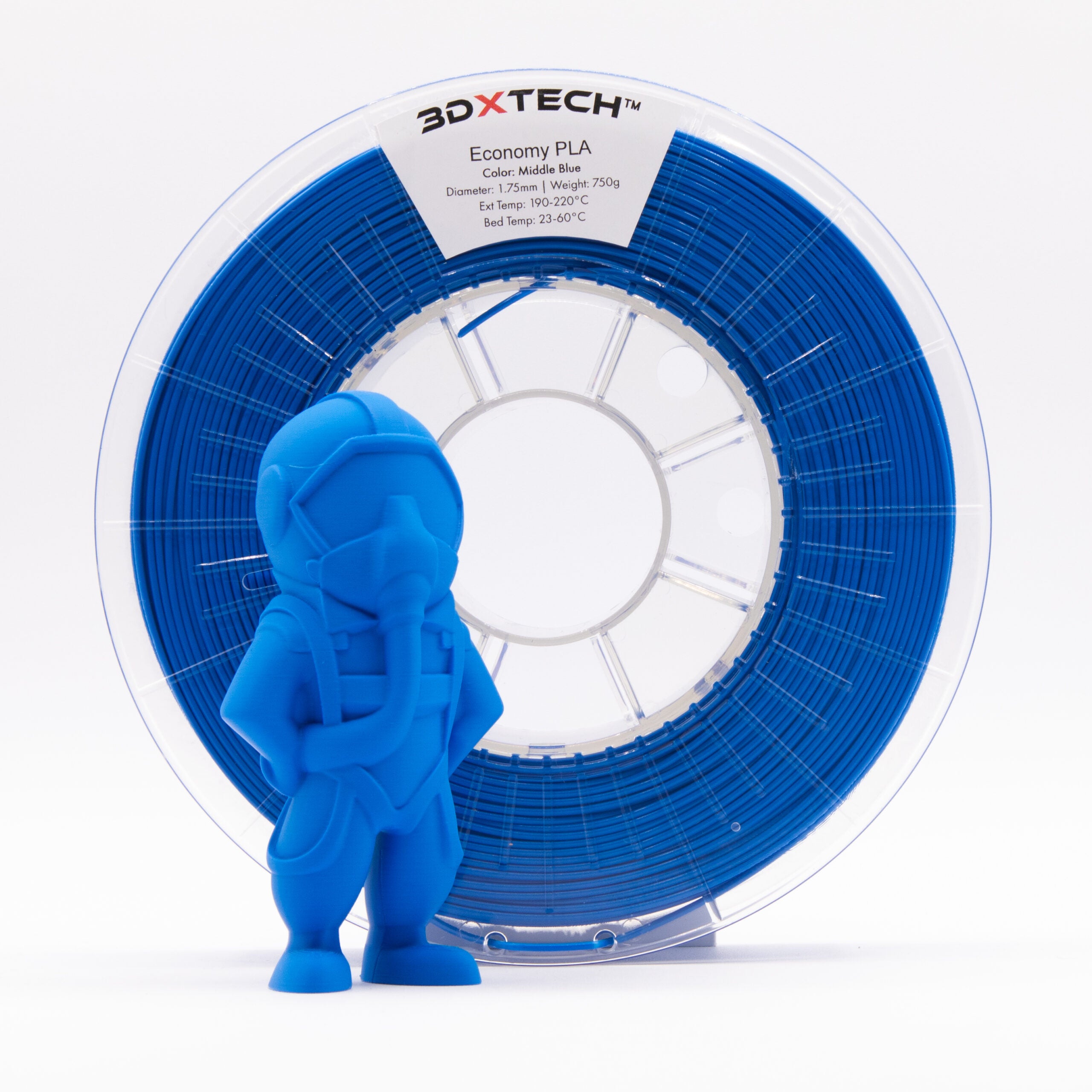 3DXTECH Economy PLA filament černý 750 g snadný tisk