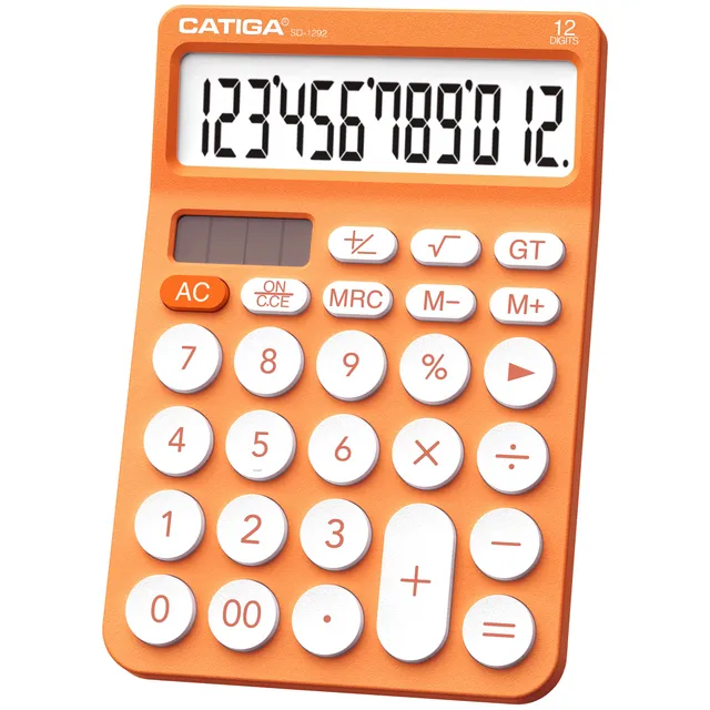 Catiga SD-1292 stolní kalkulačka oranžová 12místná