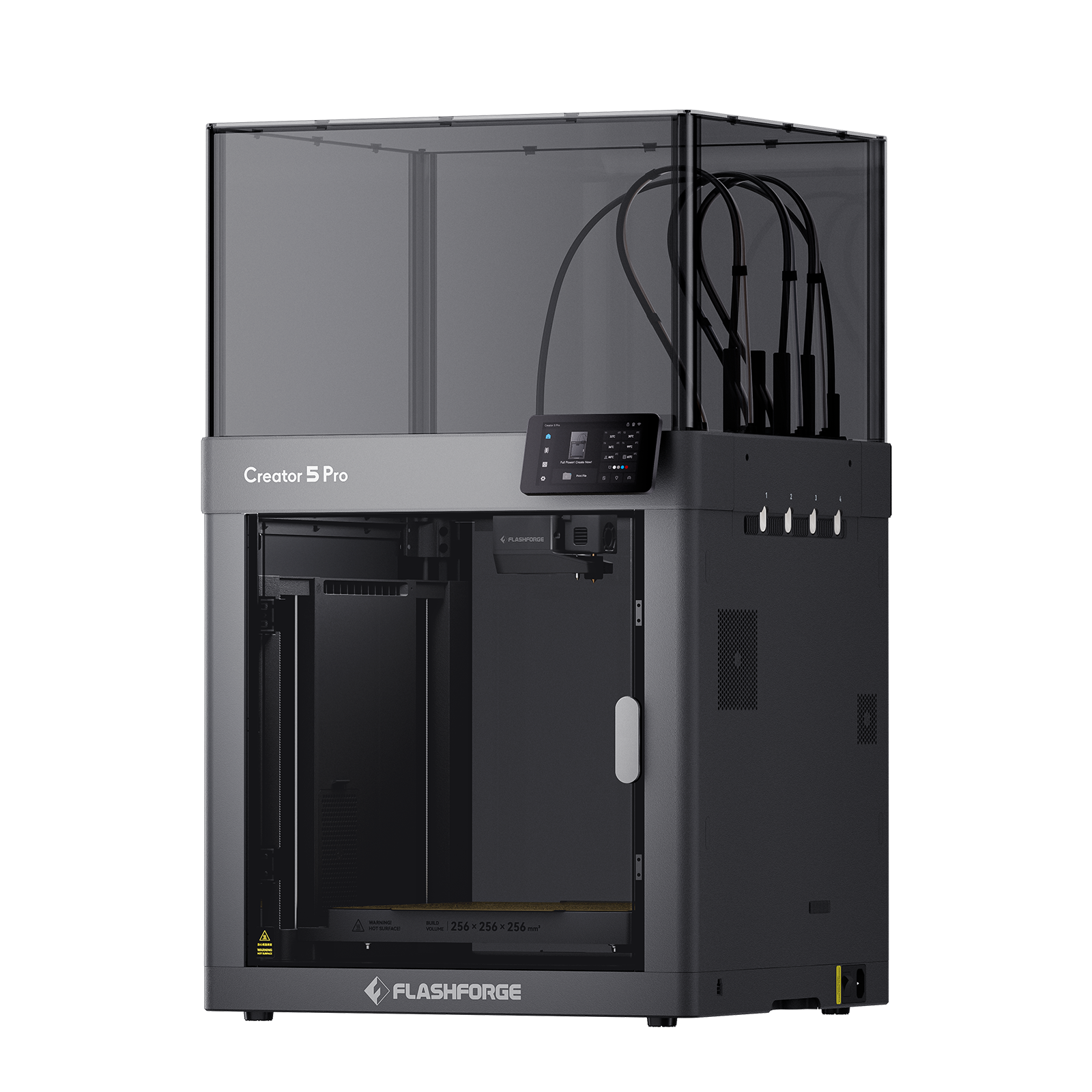 Flashforge Creator 5 Pro 3D tiskárna uzavřená 4 hlavy