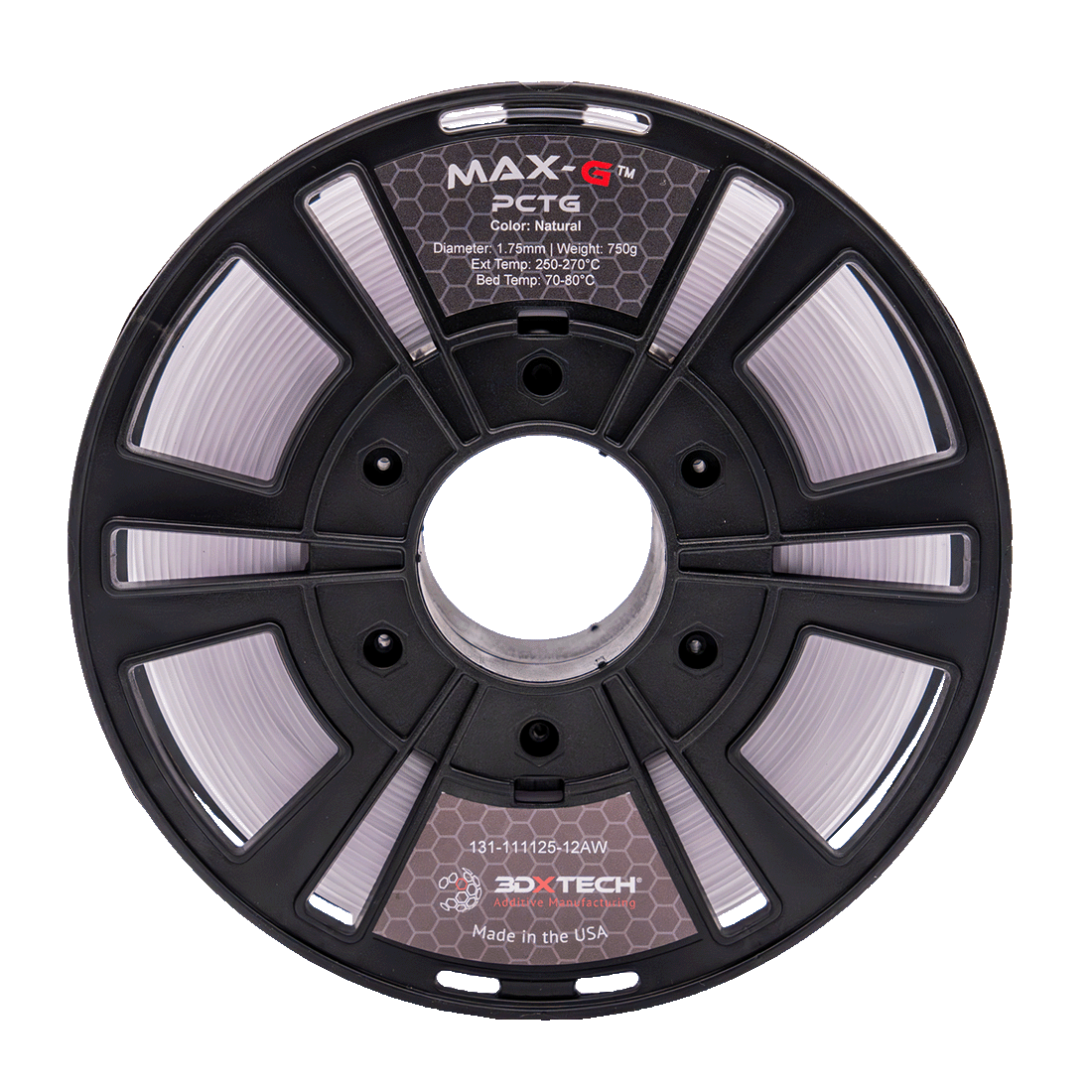 3DXTECH MAX-G PCTG filament černý 750 g odolný