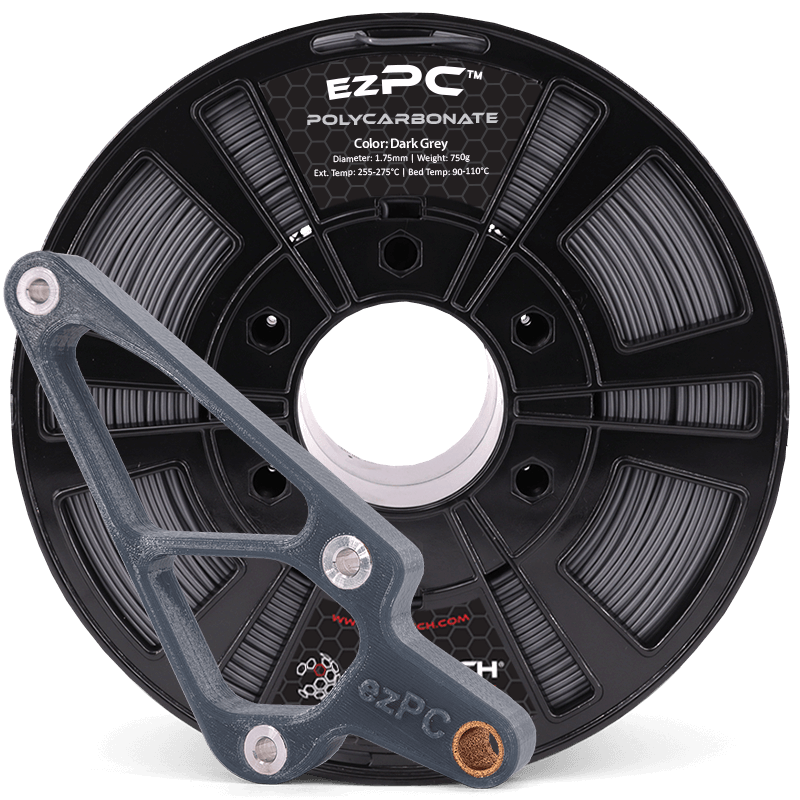 3DXTECH ezPC filament black 1,75 mm 750 g polykarbonát