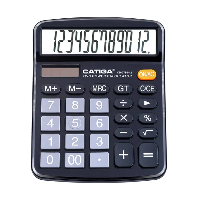 Catiga CD-2786 kancelářská kalkulačka 12místná černá