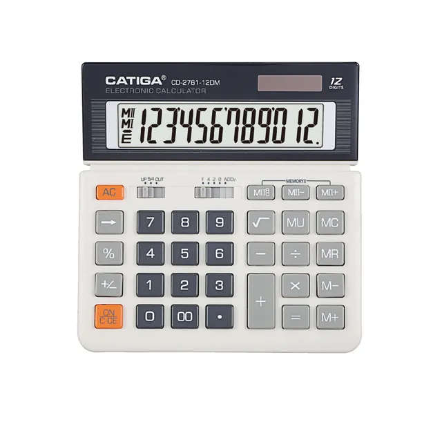 Catiga CD-2761-12DM stolní kalkulačka 12místná černá